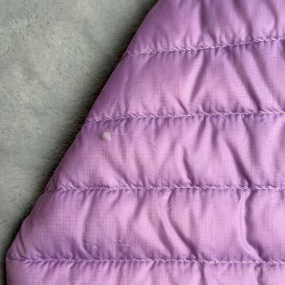 LL Bean Downtek Down Puffer Jacket Youth Girls Large 14-16 Purple Pink 18.5x23.5 - Picture 8 of 11